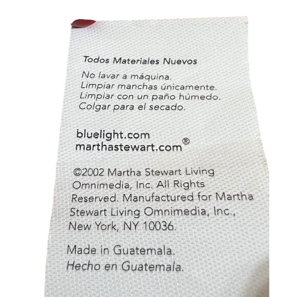 Christmas Tree Skirt Martha Stewart Everyday 51" Red Metallic Gold K-Mart 2002 - Picture 7 of 7